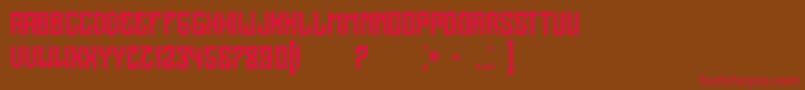 Regensburg Font – Red Fonts on Brown Background