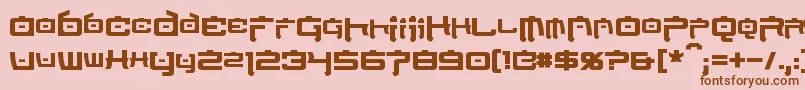 More about NipponTechBold Font NipponTechBold Font – Brown Fonts on Pink Background