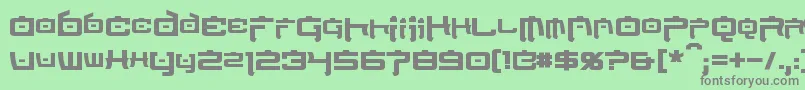 NipponTechBold Font – Gray Fonts on Green Background