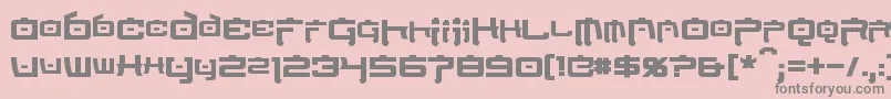 NipponTechBold Font – Gray Fonts on Pink Background