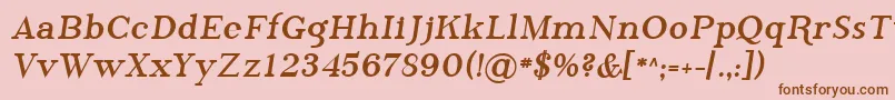 Sfphosphorusbromide Font – Brown Fonts on Pink Background