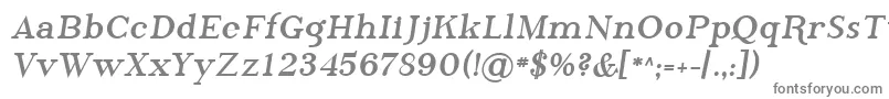 Sfphosphorusbromide Font – Gray Fonts on White Background