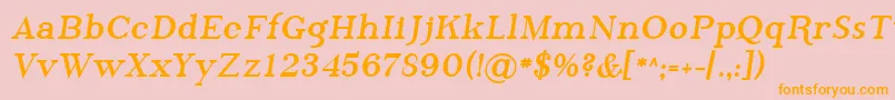 Lisätietoja Sfphosphorusbromide-fontista Sfphosphorusbromide-fontti – oranssit fontit vaaleanpunaisella taustalla