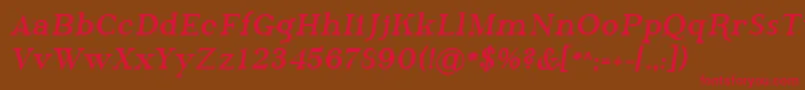 Sfphosphorusbromide Font – Red Fonts on Brown Background