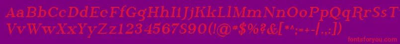 Sfphosphorusbromide Font – Red Fonts on Purple Background