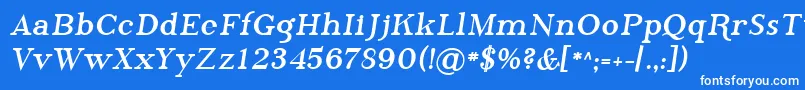 Sfphosphorusbromide Font – White Fonts on Blue Background