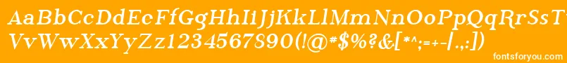 フォントSfphosphorusbromide – オレンジの背景に白い文字