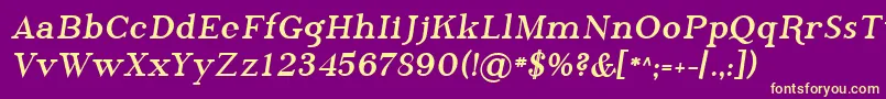 Sfphosphorusbromide Font – Yellow Fonts on Purple Background