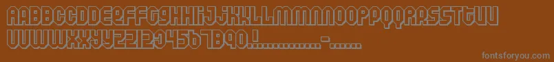Air ffy Font – Gray Fonts on Brown Background