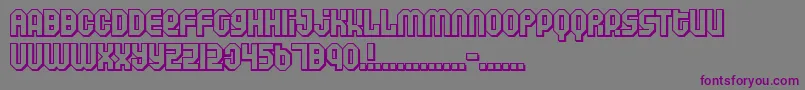 Air ffy-fontti – violetit fontit harmaalla taustalla