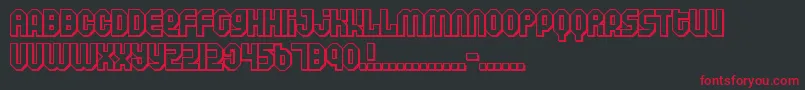 Air ffy Font – Red Fonts on Black Background