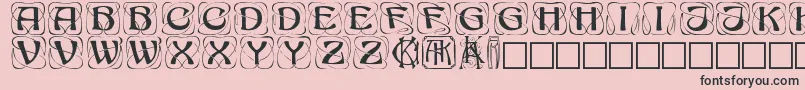 Konanur Font – Black Fonts on Pink Background