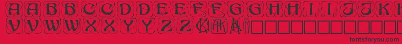 Konanur Font – Black Fonts on Red Background