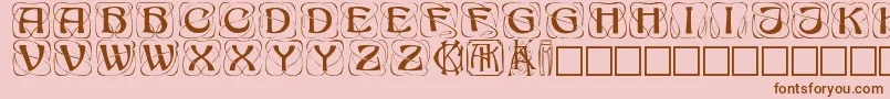 Konanur Font – Brown Fonts on Pink Background