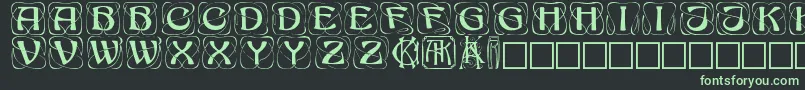 Konanur Font – Green Fonts on Black Background