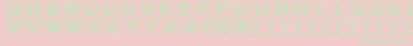 Konanur Font – Green Fonts on Pink Background
