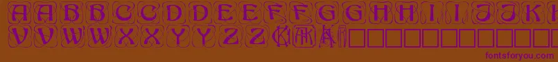 Konanur Font – Purple Fonts on Brown Background