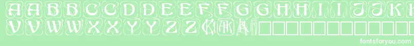 Konanur Font – White Fonts on Green Background