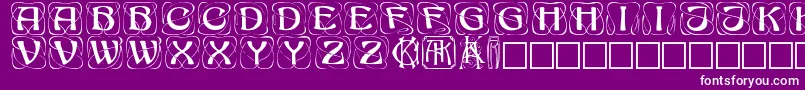 Konanur Font – White Fonts on Purple Background