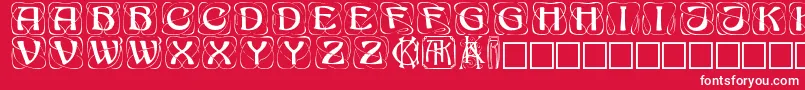 Konanur Font – White Fonts on Red Background