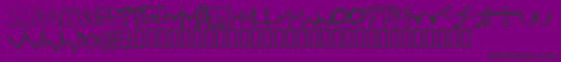 SthlmGraffiti Font – Black Fonts on Purple Background