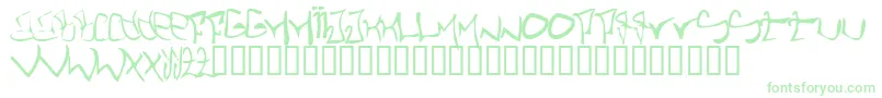 SthlmGraffiti Font – Green Fonts on White Background