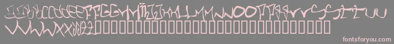 SthlmGraffiti Font – Pink Fonts on Gray Background