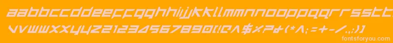 Harribi Font – Pink Fonts on Orange Background
