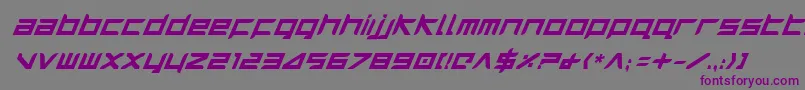 Шрифт Harribi – фиолетовые шрифты на сером фоне