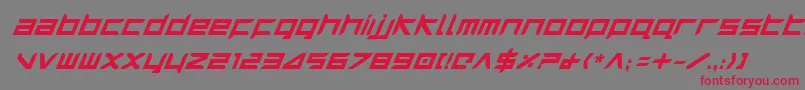 Harribi Font – Red Fonts on Gray Background
