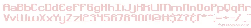 BobcaygeonBrk Font – Pink Fonts on White Background