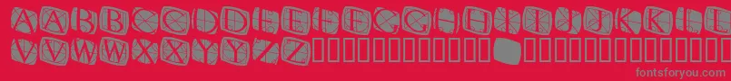 Rodgauer3round Font – Gray Fonts on Red Background