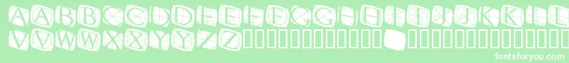 フォントRodgauer3round – 緑の背景に白い文字