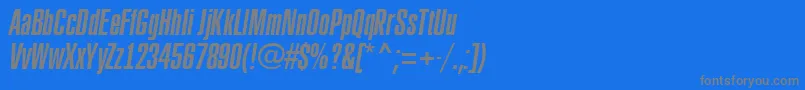 Шрифт ARubricaxtcnItalic – серые шрифты на синем фоне