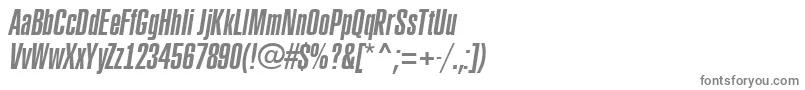 Шрифт ARubricaxtcnItalic – серые шрифты