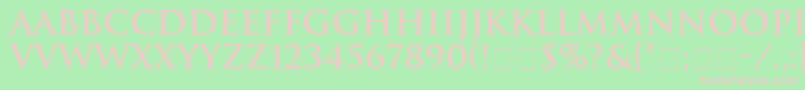 HeliosSsiBold Font – Pink Fonts on Green Background