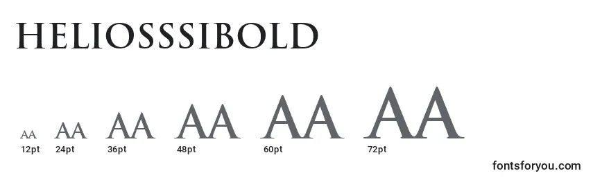 HeliosSsiBold Font Sizes
