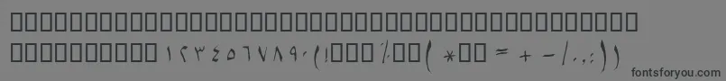 BSetareh Font – Black Fonts on Gray Background