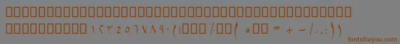 BSetareh Font – Brown Fonts on Gray Background
