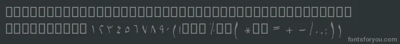 BSetareh Font – Gray Fonts on Black Background