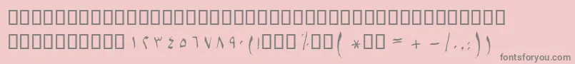 BSetareh Font – Gray Fonts on Pink Background