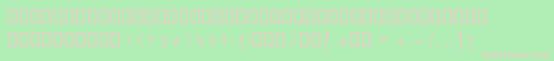 BSetareh Font – Pink Fonts on Green Background