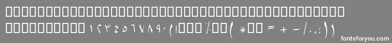 BSetareh Font – White Fonts on Gray Background
