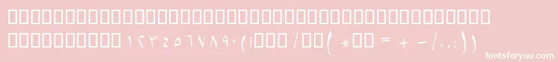 BSetareh Font – White Fonts on Pink Background