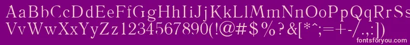 Literpla Font – Pink Fonts on Purple Background