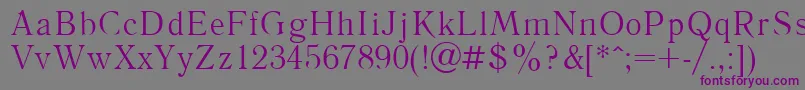 Literpla Font – Purple Fonts on Gray Background