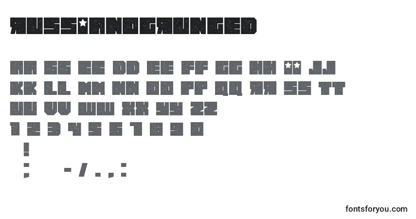 Russianogrunged Font – alphabet, numbers, special characters