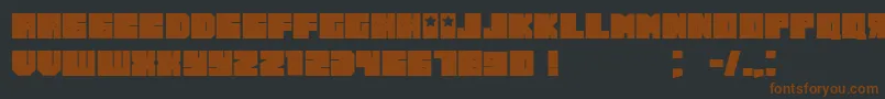 Russianogrunged-fontti – ruskeat fontit mustalla taustalla