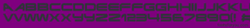 Terminator ffy Font – Black Fonts on Purple Background