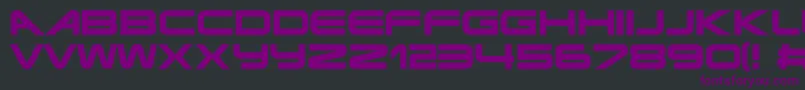 Terminator ffy Font – Purple Fonts on Black Background
